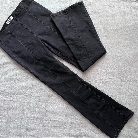 Free People Denim - Free People We The Free Penny Pull-On Flare Bell Bottom Denim Jeans Solid Black